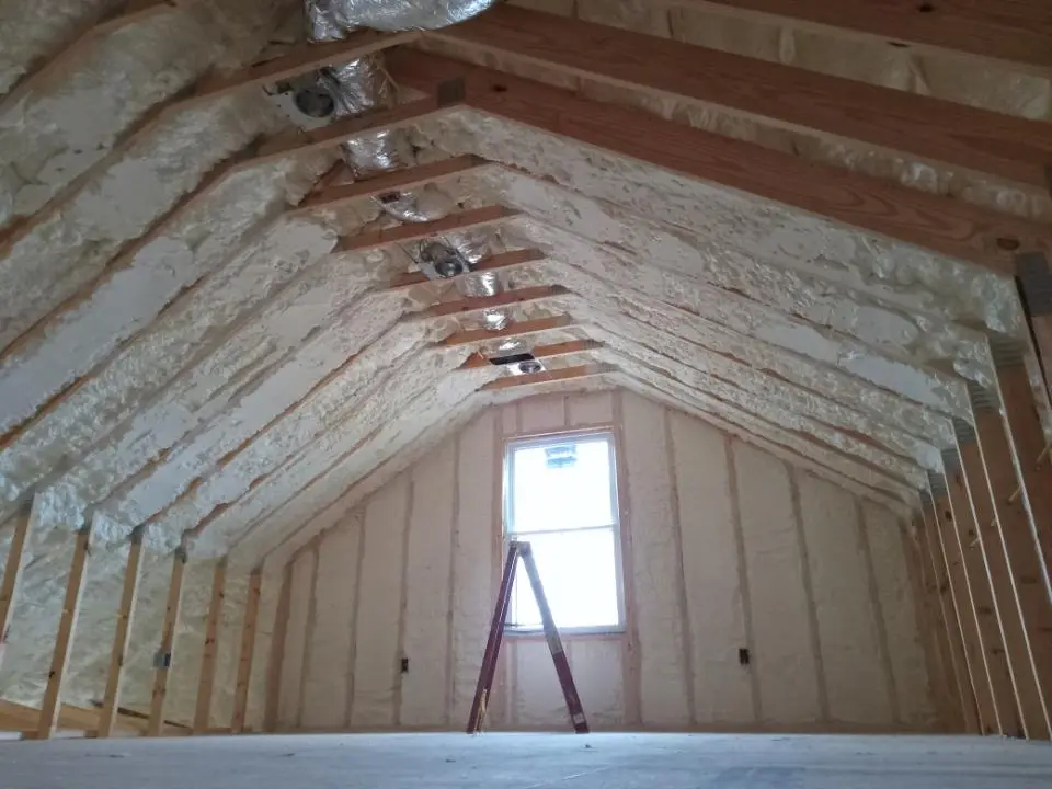 Spray foam roofing application for Crawl Space Insulation project in Azalea Park